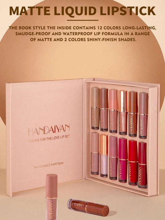 Handiyan 12 Pcs Lipstick Gift Set